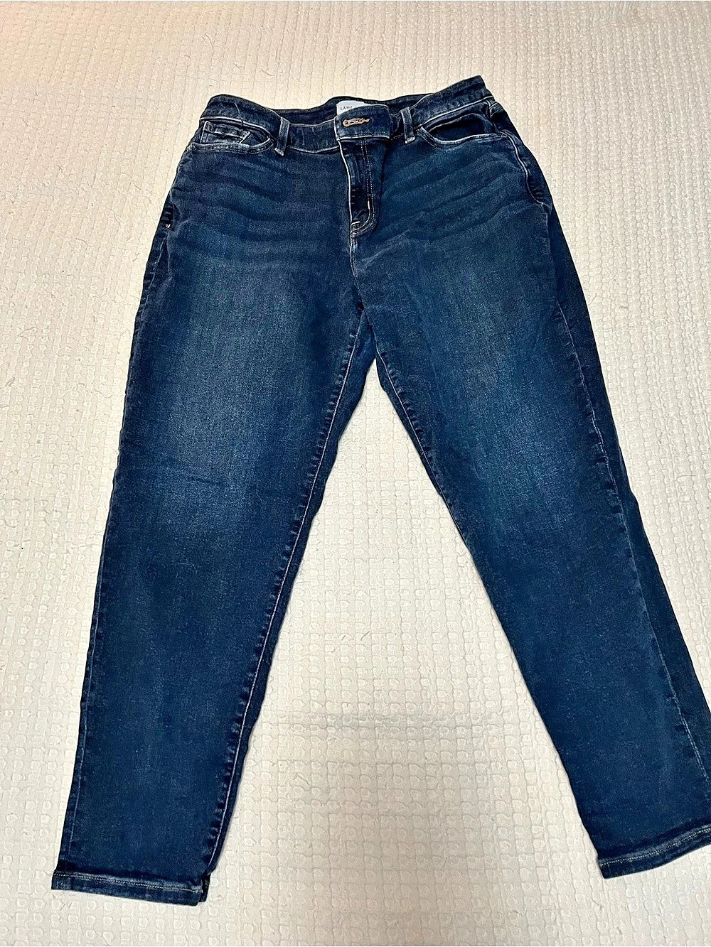 Lane Bryant Straight Leg Jeans in Blue Waist 10 Like New